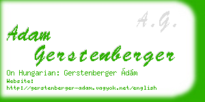 adam gerstenberger business card